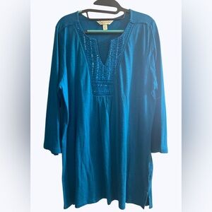 Blue Women's Tunic Top. Worn once.